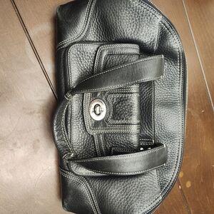 Black Leather Coach Purse